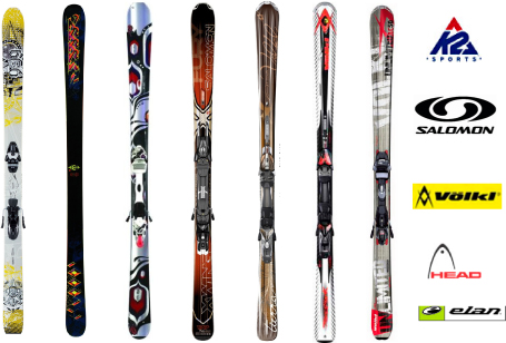 K2, Salomon, Volki, and Head Ski Rentals in South Lake Tahoe